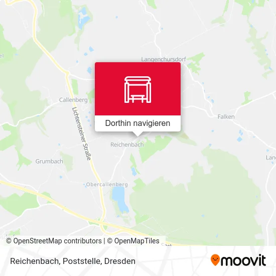 Reichenbach, Poststelle Karte