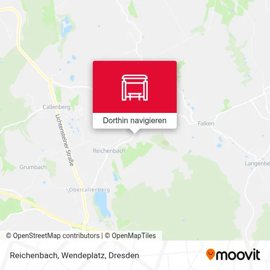 Reichenbach, Wendeplatz Karte