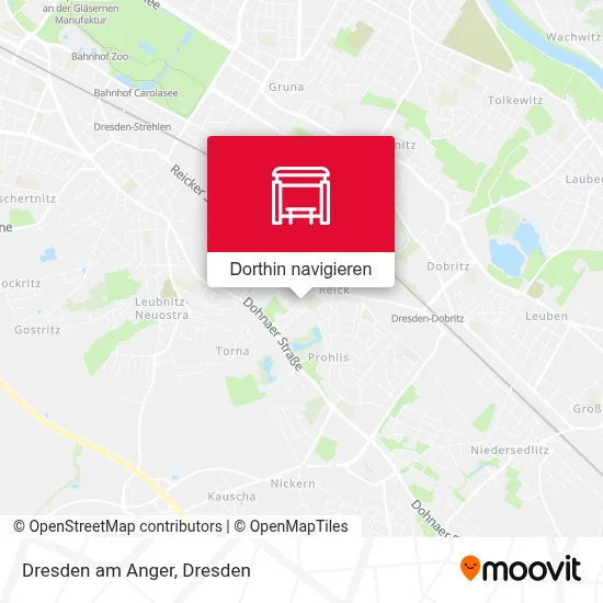 Dresden am Anger Karte