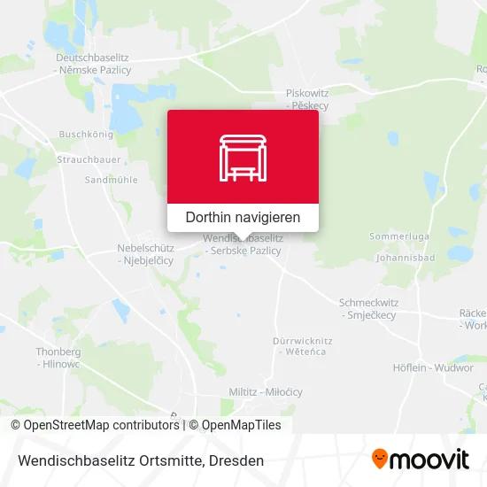 Wendischbaselitz Ortsmitte Karte