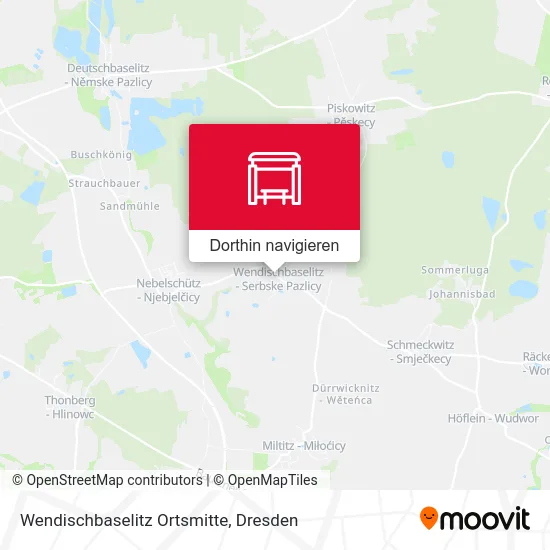 Wendischbaselitz Ortsmitte Karte