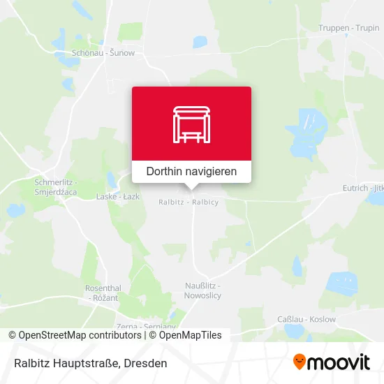 Ralbitz Hauptstraße Karte