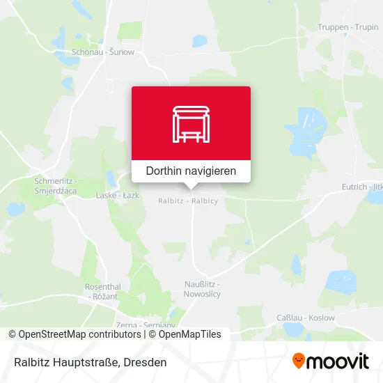 Ralbitz Hauptstraße Karte