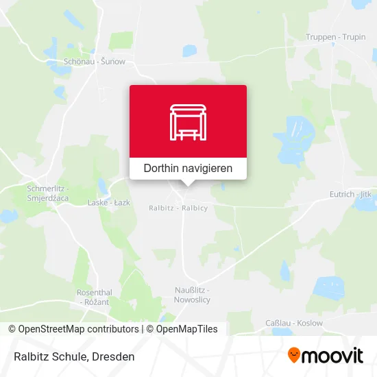 Ralbitz Schule Karte