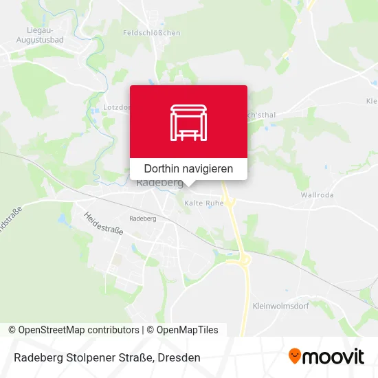 Radeberg Stolpener Straße Karte