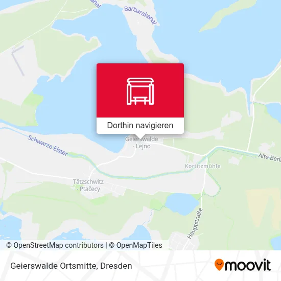 Geierswalde Ortsmitte Karte