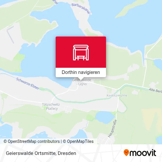 Geierswalde Ortsmitte Karte