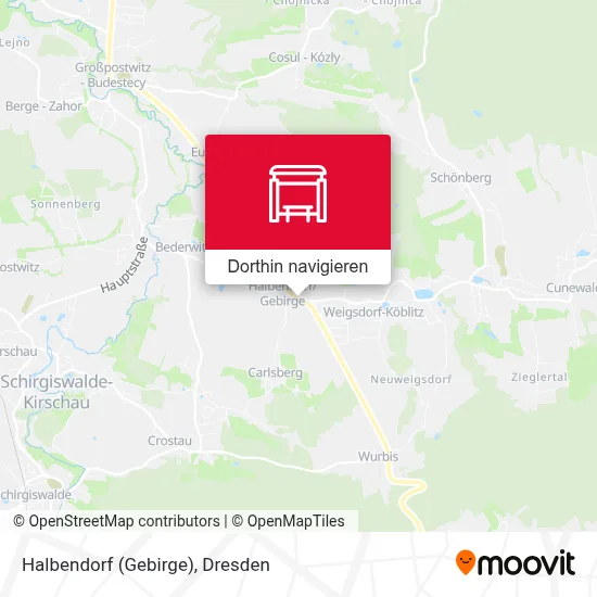 Halbendorf (Gebirge) Karte