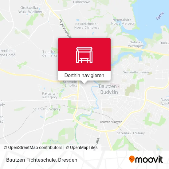Bautzen Fichteschule Karte