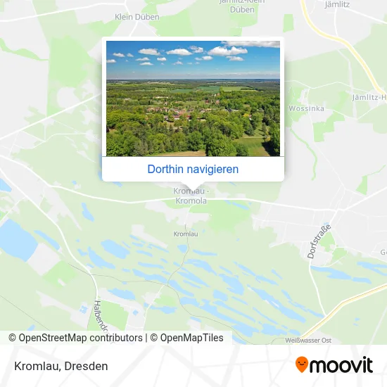 Kromlau Karte