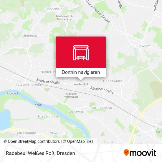 Radebeul Weißes Roß Karte