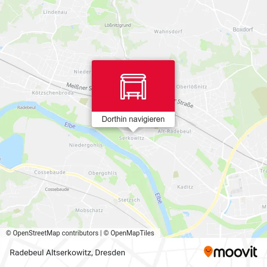Radebeul Altserkowitz Karte