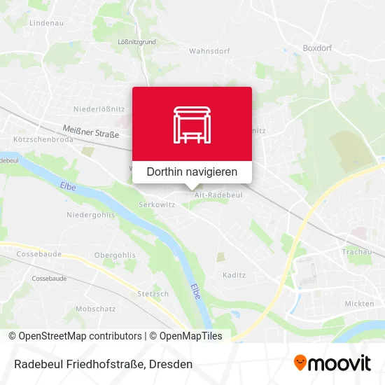 Radebeul Friedhofstraße Karte