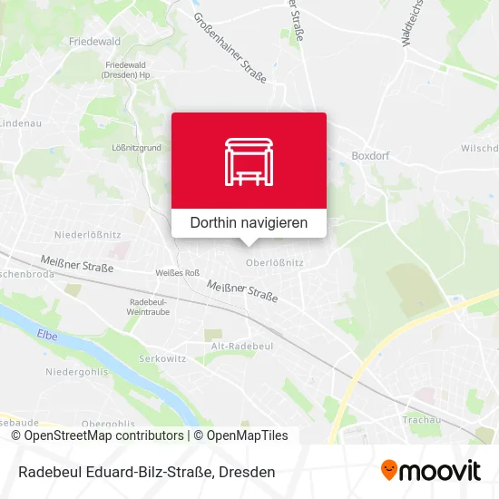 Radebeul Eduard-Bilz-Straße Karte