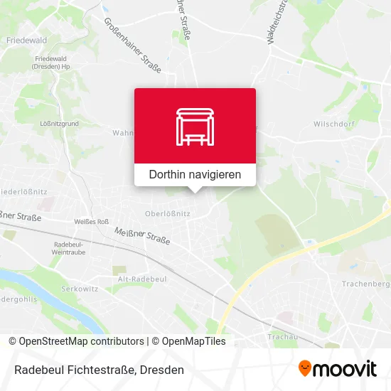 Radebeul Fichtestraße Karte