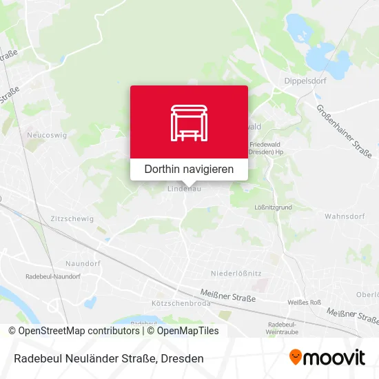 Radebeul Neuländer Straße Karte