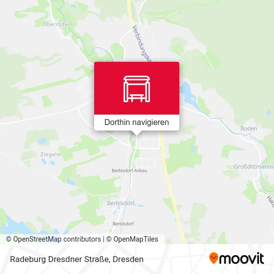 Radeburg Dresdner Straße Karte