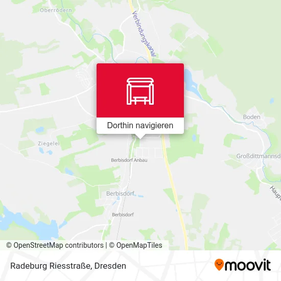 Radeburg Riesstraße Karte