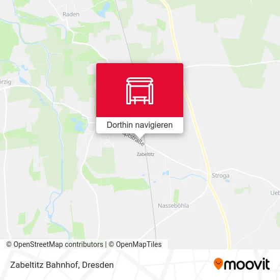 Zabeltitz Bahnhof Karte
