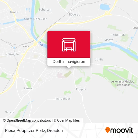 Riesa Poppitzer Platz Karte