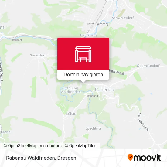 Rabenau Waldfrieden Karte