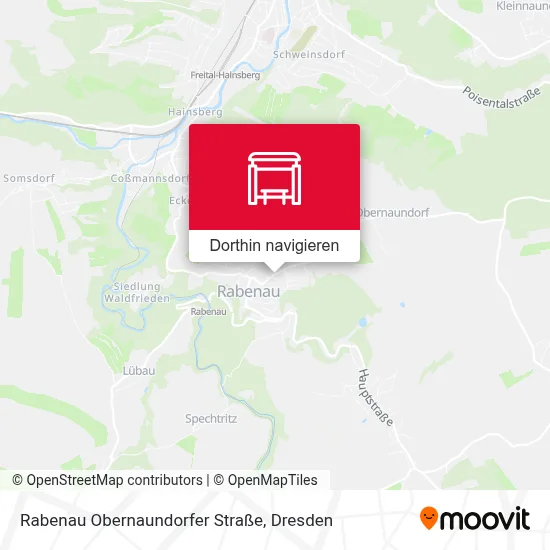 Rabenau Obernaundorfer Straße Karte
