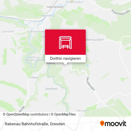 Rabenau Bahnhofstraße Karte