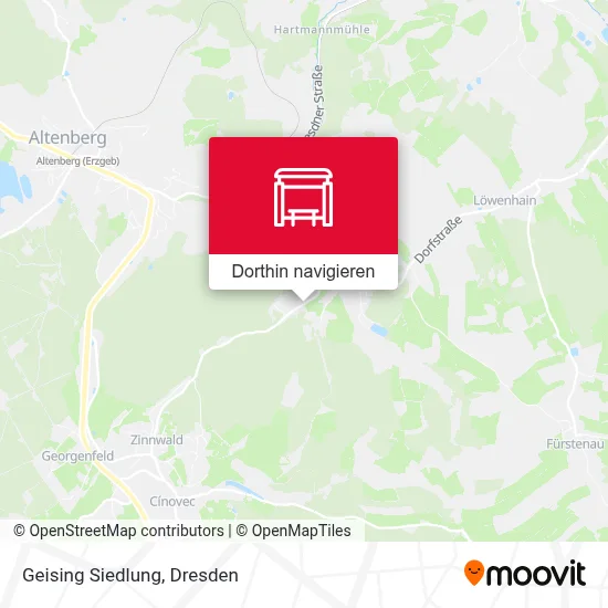 Geising Siedlung Karte
