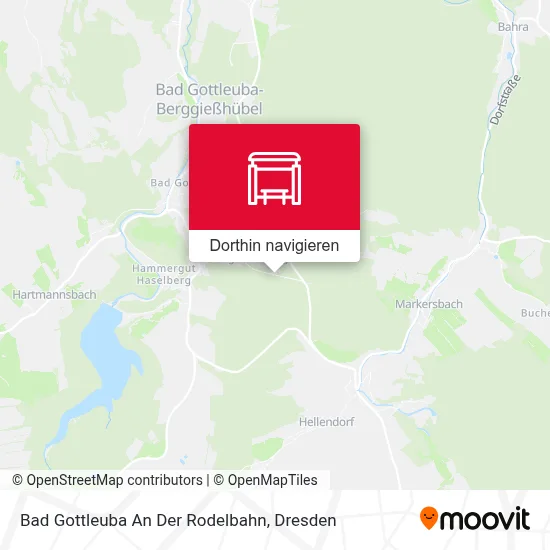 Bad Gottleuba An Der Rodelbahn Karte