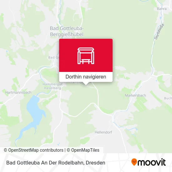 Bad Gottleuba An Der Rodelbahn Karte