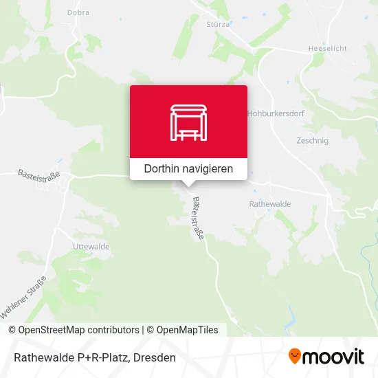 Rathewalde P+R-Platz Karte