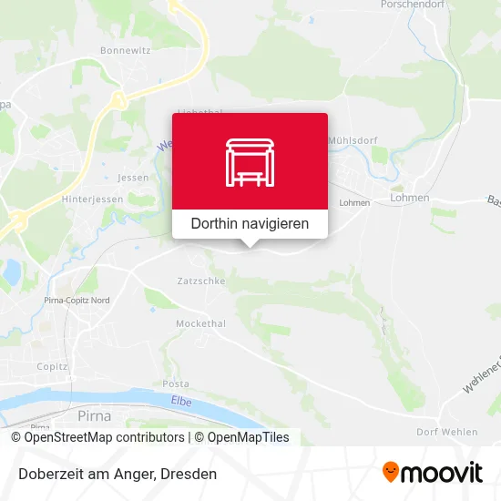 Doberzeit am Anger Karte