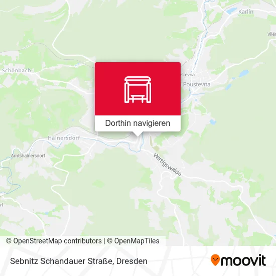 Sebnitz Schandauer Straße Karte