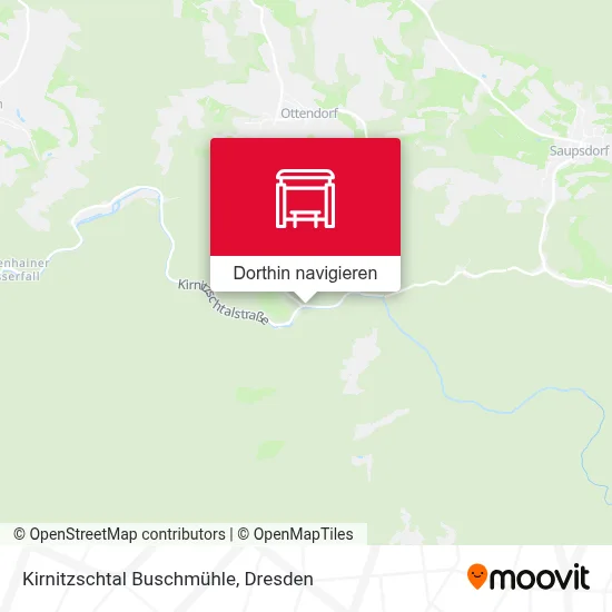 Kirnitzschtal Buschmühle Karte