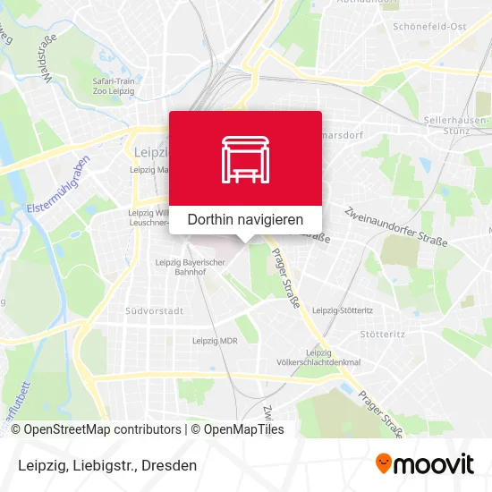 Leipzig, Liebigstr. Karte