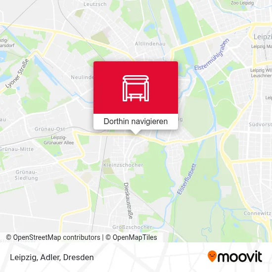 Leipzig, Adler Karte