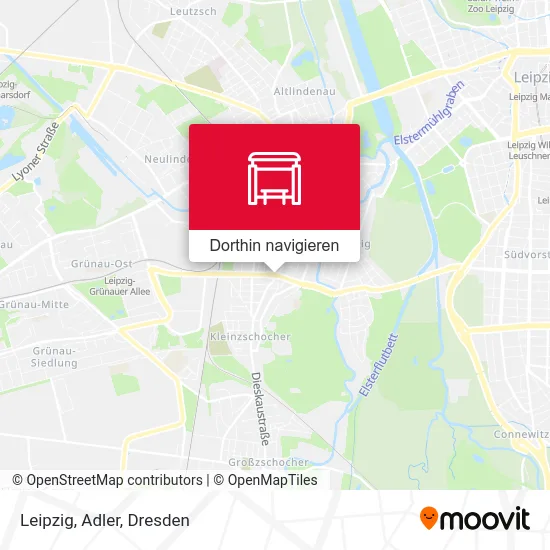 Leipzig, Adler Karte