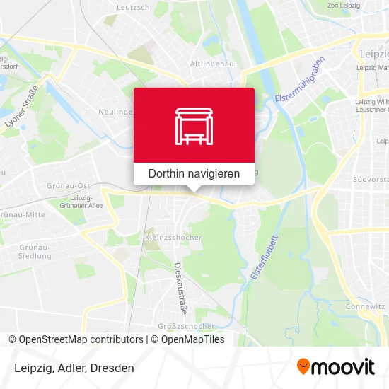 Leipzig, Adler Karte