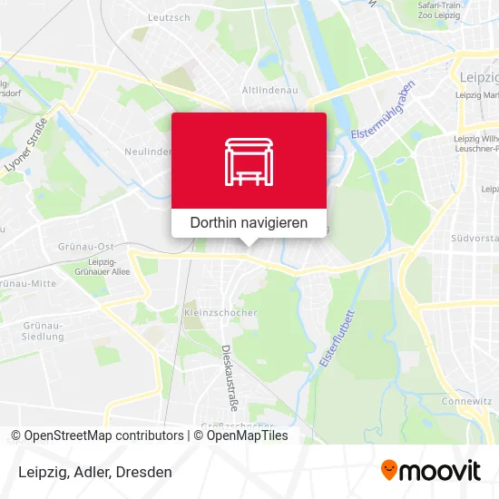 Leipzig, Adler Karte