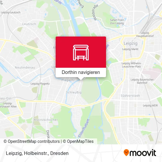 Leipzig, Holbeinstr. Karte
