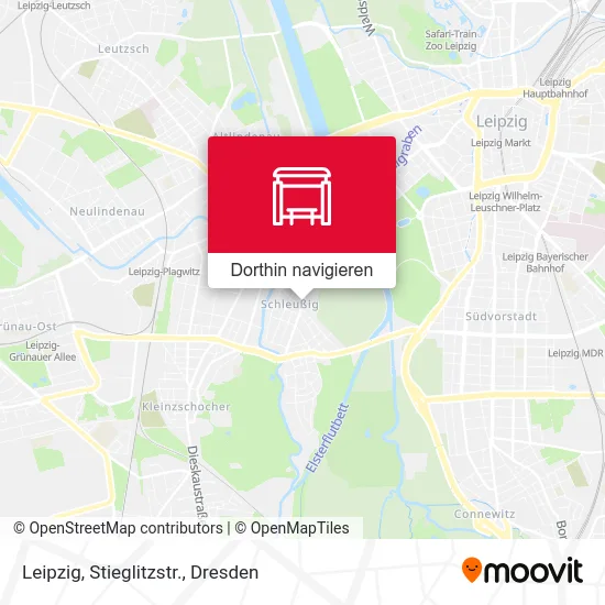 Leipzig, Stieglitzstr. Karte
