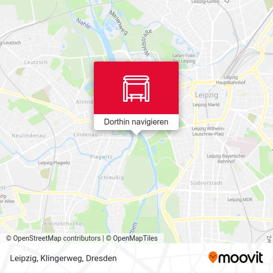 Leipzig, Klingerweg Karte