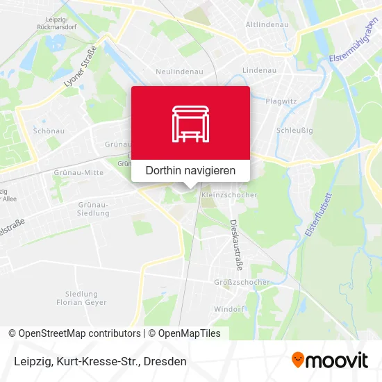 Leipzig, Kurt-Kresse-Str. Karte