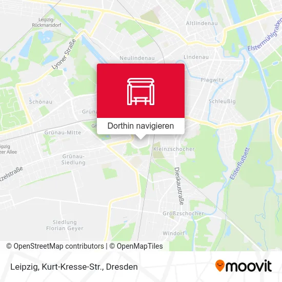 Leipzig, Kurt-Kresse-Str. Karte