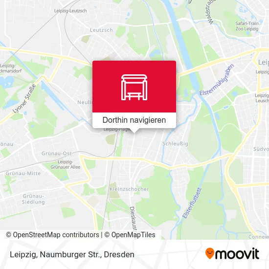 Leipzig, Naumburger Str. Karte