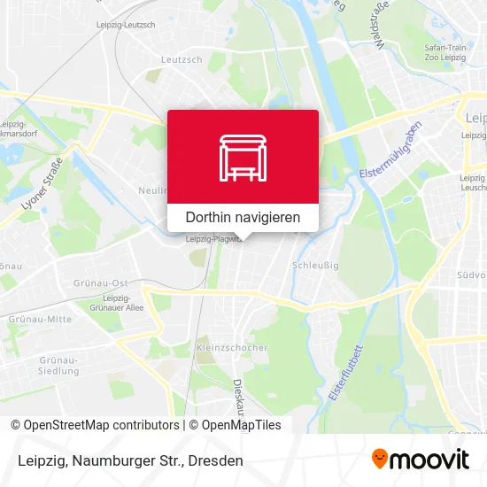 Leipzig, Naumburger Str. Karte