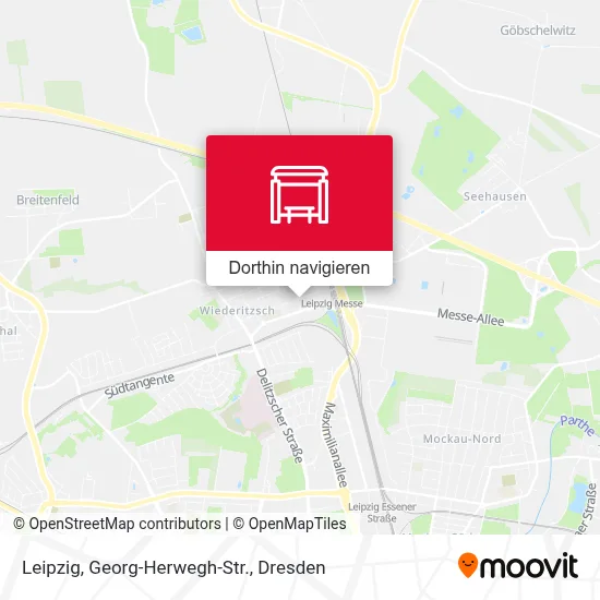 Leipzig, Georg-Herwegh-Str. Karte