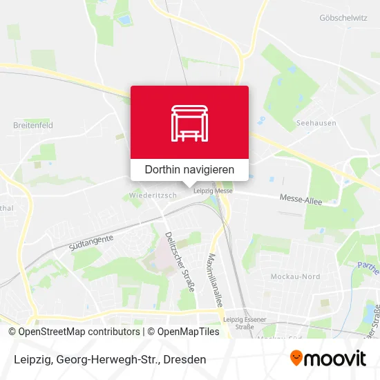 Leipzig, Georg-Herwegh-Str. Karte