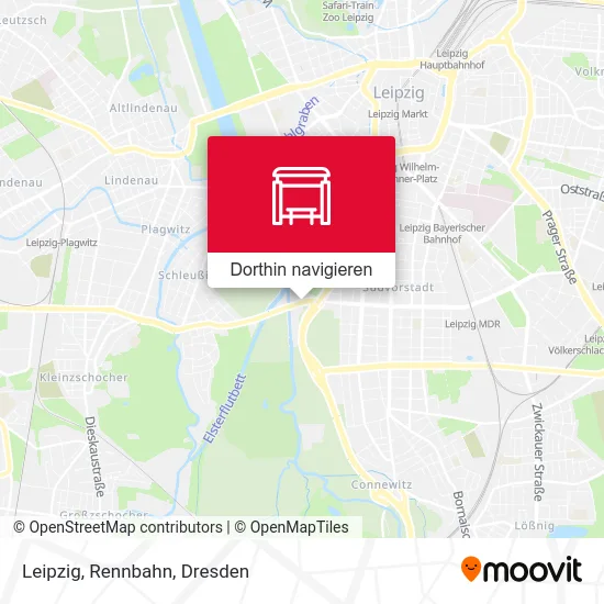 Leipzig, Rennbahn Karte