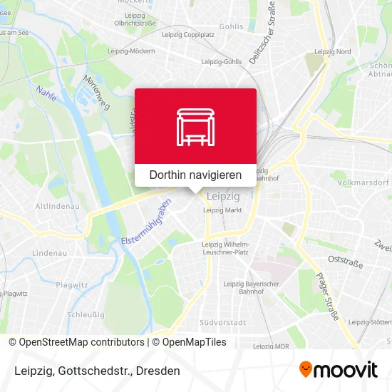Leipzig, Gottschedstr. Karte